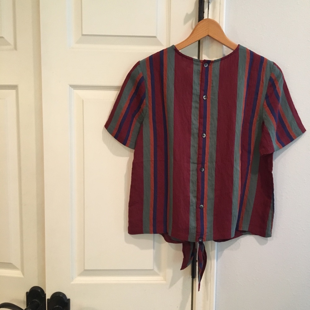 Madewell Striped Top in Red, Blue, and Green - Picture 5 of 5